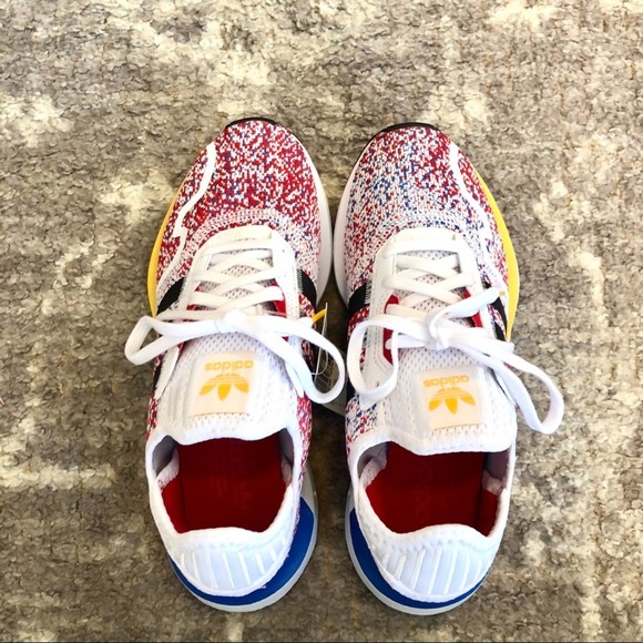 Adidas Swift Run X J FTWR White Black Blue FY2156 - Picture 6 of 10